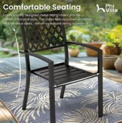 8-Seat Patio Dining Set For Family Reunio With Farmhouse Style Wood-like Table PHI VILLA 21 8-Seat Patio Dining Set For Family Reunio With Farmhouse Style Wood-like Table PHI VILLA -Phi Villa PV2024.4.2 6 8e644990 243f 4b6d b9a2 3728833809a2