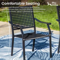 PHI VILLA Outdoor Fixed Steel Dining Chairs With Bullseye Flower Pattern - Set Of 2 33 PHI VILLA Outdoor Fixed Steel Dining Chairs With Bullseye Flower Pattern - Set Of 2 -Phi Villa PV 2024.4.26 6 3d10be88 7856 4d0a a425 52db3b938e3d 1