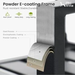 PHI VILLA Farmhouse Style Outdoor Swivel Dining Chairs With Cushion -Phi Villa PV 2024.5.27 2