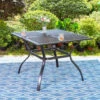 Phi Villa 37" X 37" Square Patio Bistro Table -Phi Villa Phi Villa 37 x 37 Square Patio Bistro Table