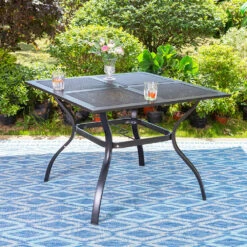 Phi Villa 37" X 37" Square Patio Bistro Table