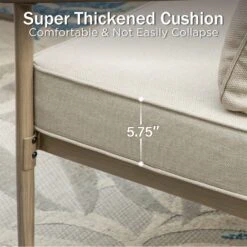 Phi Villa 5-Seater Windsor Sofa Set With Coffee Table, Iron Patio Sofa With Faux Wood Grain Finish -Phi Villa Phi Villa 5 Seater Windsor Sofa Set with Coffee Table01 21af0500 2cb0 4d81 af3a ac0728441e75