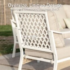 Phi Villa 5-Seater Outdoor Steel & Rattan Fresh Color Sofa Set With Coffee Table 35 Phi Villa 5-Seater Outdoor Steel & Rattan Fresh Color Sofa Set With Coffee Table -Phi Villa Phi Villa white Outdoor Steel Rattan Fresh Color Sofa Set03 5d5f0c22 91b5 4a16 92e8 caadf9636368