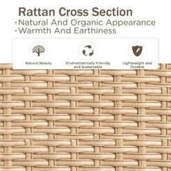 Phi Villa 7-Seater Patio Steel & Rattan Fresh Color Sofa With Coffee Table -Phi Villa Phi Villa white Outdoor Steel Rattan Fresh Color Sofa Set06 8e493259 9783 438e bc1c 97a0f1040f35