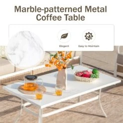 Phi Villa 5-Seater Outdoor Steel & Rattan Fresh Color Sofa Set With Coffee Table 27 Phi Villa 5-Seater Outdoor Steel & Rattan Fresh Color Sofa Set With Coffee Table -Phi Villa Phi Villa white Outdoor Steel Rattan Fresh Color Sofa Set10 e2fe24da 96ec 4c65 addf 67cd474a453c