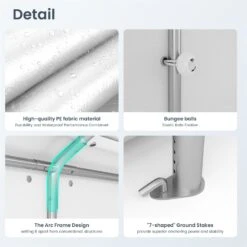 Phi Villa 20'x40' Heavy Duty Wedding Party Tent Outdoor Gazebo Shelter -Phi Villa Phi Villa 16 x26 Heavy Duty Wedding Party Tent05