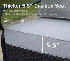 Phi Villa 5-Seater Outdoor Steel & Rattan Sofa Set With Coffee Table -Phi Villa Phi Villa Wicker And Steel patio Conversation Sofa06 6a997329 84dd 4f12 9239 84cf874c1dd2 1