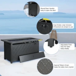 Phi Villa 7-Seater Outdoor Elegant Steel Conversation Sofa Set With Fire Pit Table -Phi Villa QQ 20230908170835 065a4be2 b163 441f 9b83 02efafd8f1fb