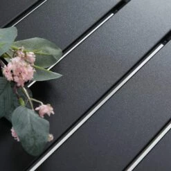 PHI VILLA Black Small Metal Square Side Coffee Bistro Table -Phi Villa Retro 04 1