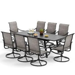 7/9-Piece Outdoor Dining Set With Extendable Table For Multiple Uses PHI VILLA -Phi Villa S9 45020 0030 eaaa68cf 9220 4180 b65b 41fff178ed7a