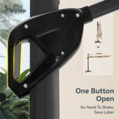 PHI VILLA 10ft Outdoor Patio Automatic Hydraulic Cantilever Parasols Umbrella 41 PHI VILLA 10ft Outdoor Patio Automatic Hydraulic Cantilever Parasols Umbrella -Phi Villa automatic hydraulic cantilever umbrella 360 degree outdoor patio parasols umbrellas beige 4 a44bca4b b578 41d4 bd0a 07d6e42d3c54