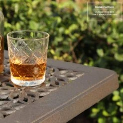 Phi Villa Cast Aluminum Square Patio Outdoor Bar Table 10 Phi Villa Cast Aluminum Square Patio Outdoor Bar Table -Phi Villa barheighttable 1