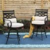 PHI VILLA Outdoor Steel Swivel Cushioned Bar Stools With Pillows -Phi Villa ef2909840e65e8fef88e20dc209ce066 61fb52f9 c9b0 4cca 922d 978d4ad18026