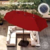 PHI VILLA 15ft 11-Color Double-Sided Patio Extra Large Umbrella With LED Lights 2 PHI VILLA 15ft 11-Color Double-Sided Patio Extra Large Umbrella With LED Lights -Phi Villa large patio umbrellas