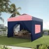 Phi Villa 10’ X 10’ Pop Up Canopy Tent With Sidewall 4 In 1 Outdoor Patio Gazebo -Phi Villa phi villa 10 x10 pop up canopy tent10