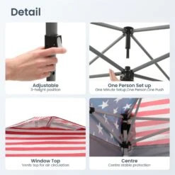 Phi Villa 10’ X 10’ Pop Up Canopy Tent With Sidewall 4 In 1 Outdoor Patio Gazebo -Phi Villa phi villa 10 x10 pop up canopy tent14