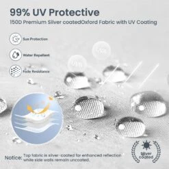 Phi Villa 10’ X 10’ Pop Up Canopy Tent With Sidewall 4 In 1 Outdoor Patio Gazebo -Phi Villa phi villa 10 x10 pop up canopy tent22