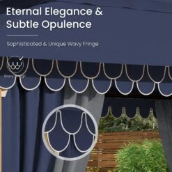 PHI VILLA 10’x13’ Patio Affordable Gazebo With Mosquito Net -Phi Villa phi villa 10 x13 patio affordable gazebo with mosquito net3