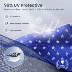 PHI VILLA 10x10Ft Pop Up Canopy Tent With Wheeled Bag,Straight Legs, 100 Sq. Ft -Phi Villa phi villa 10x10ft pop up canopy tent05