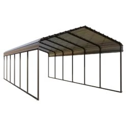 PHI VILLA 12x30ft 2 Car Deluxe Heavy Duty Metal Outdoor Carports 18 PHI VILLA 12x30ft 2 Car Deluxe Heavy Duty Metal Outdoor Carports -Phi Villa phi villa 12x30ft 2 car deluxe heavy duty metal outdoor carports3
