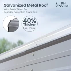 PHI VILLA 12x30ft 2 Car Deluxe Heavy Duty Metal Outdoor Carports 14 PHI VILLA 12x30ft 2 Car Deluxe Heavy Duty Metal Outdoor Carports -Phi Villa phi villa 12x30ft 2 car deluxe heavy duty metal outdoor carports8