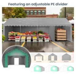 Phi Villa 13'x26' Outdoor Vendors Tent With Removable Sidewall -Phi Villa phi villa 13 x26 outdoor vendors tent05