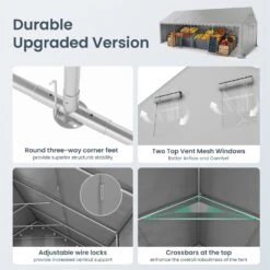 Phi Villa 13'x26' Outdoor Vendors Tent With Removable Sidewall -Phi Villa phi villa 13 x26 outdoor vendors tent06