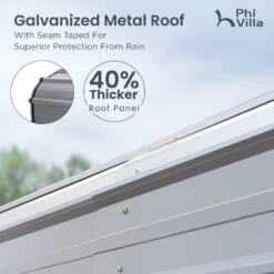 PHI VILLA 14x35ft Galvanized Metal RV Carports -Phi Villa phi villa 14x25ft galvanized metal rv carports5