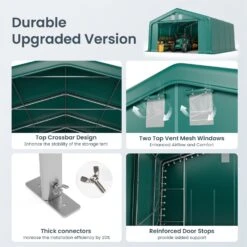 PHI VILLA 20x20ft Green Heavy Duty Storage Tent For Vehicles, Boats, Garden Tools & Large Equipment 18 PHI VILLA 20x20ft Green Heavy Duty Storage Tent For Vehicles, Boats, Garden Tools & Large Equipment -Phi Villa phi villa 20x20ft heavy duty instant storage tent07