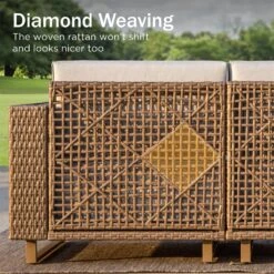 Phi Villa 6-Seater Modern Modular L-Shaped Outdoor Sectional Rattan Sofa Set -Phi Villa phi villa 4 seater modern rattan outdoor sofa02 ee2a542e ab82 41da 9610 6907ea52eb21