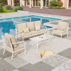 Phi Villa 5-Seater Outdoor Steel & Rattan Fresh Color Sofa Set With Coffee Table 32 Phi Villa 5-Seater Outdoor Steel & Rattan Fresh Color Sofa Set With Coffee Table -Phi Villa phi villa 5 seater outdoor steel rattan fresh color sofa set with coffee table02 fbcc512b 79a5 461d 86ff 080d80e5342f