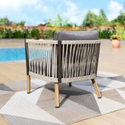 Phi Villa 6-Seater Modern Gray Woven Rope Outdoor Sofa -Phi Villa phi villa 6 seater modern gray woven rope outdoor sofa with table ottomans3 52fe0252 729b 4b0d b4dc 66356efc2222