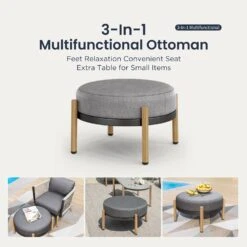 Phi Villa 6-Seater Modern Gray Woven Rope Outdoor Sofa -Phi Villa phi villa 6 seater modern gray woven rope outdoor sofa with table ottomans4