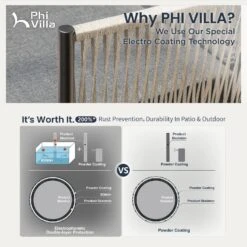 Phi Villa 6-Seater Modern Gray Woven Rope Outdoor Sofa -Phi Villa phi villa 6 seater modern gray woven rope outdoor sofa with table ottomans8