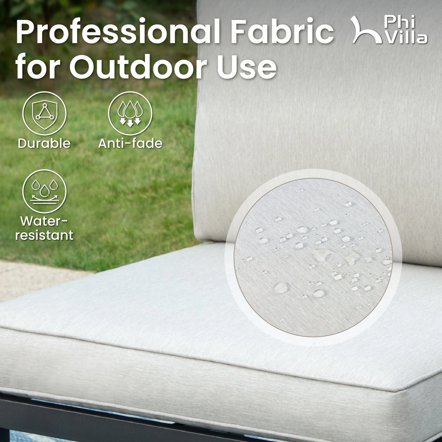 Phi Villa 6 Seater Outdoor Couch Modern Sectional Sofa With Cushions 15 Phi Villa 6 Seater Outdoor Couch Modern Sectional Sofa With Cushions - Image 13