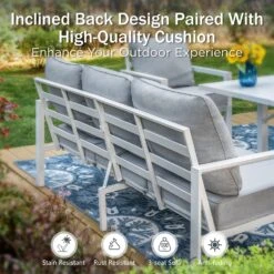 Phi Villa 7-Seater Patio Aluminum Sofa 6 Pcs Outdoor Furniture Set With Coffee Table 24 Phi Villa 7-Seater Patio Aluminum Sofa 6 Pcs Outdoor Furniture Set With Coffee Table -Phi Villa phi villa 7 seater patio aluminum sofa with armrests cushions backyard07 589d7c65 c1b1 4b1e bed5 a99027c1ae17