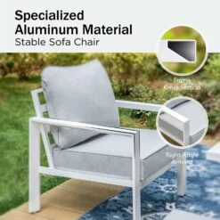 Phi Villa 7-Seater Patio Aluminum Sofa 6 Pcs Outdoor Furniture Set With Coffee Table 26 Phi Villa 7-Seater Patio Aluminum Sofa 6 Pcs Outdoor Furniture Set With Coffee Table -Phi Villa phi villa 7 seater patio aluminum sofa with armrests cushions backyard09 8f72efbe 8da6 4bab 8fb7 ffa648140c79