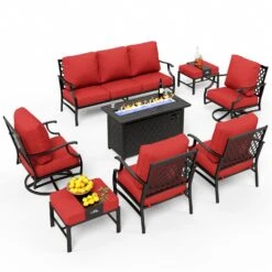 Phi Villa -Phi Villa phi villa 9 seater outdoor fire pit sofa set08