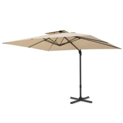 PHI VILLA 9X12ft Hydraulic Cantilever Patio Parasols Umbrellas -Phi Villa phi villa 9x12ft hydraulic cantilever umbrella outdoor patio parasols umbrellas