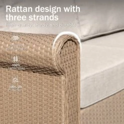 Phi Villa Patio Furniture Classic Garden Wicker Conversation Sofa Set -Phi Villa phi villa classic garden wicker coversation sofa05 28b65b53 a3c5 456e 82b3 015fc38c258b