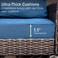 Phi Villa Outdoor Rattan Furniture Wicker 7-Seater Patio Swivel Sofa Sets With Coffee Table -Phi Villa phi villa outdoor 7 seater sofa rattan furniture33