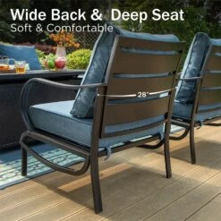 Phi Villa 7-Seater Outdoor Steel Conversation Sofa Set With Multi-functional Ottomans -Phi Villa phi villa outdoor patio steel sofa set01 8576caea e701 4c7b a157 6187f653f861