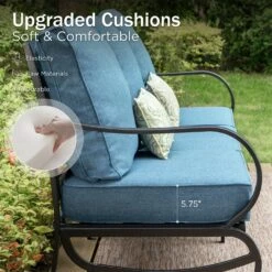 Phi Villa 7-Seater Outdoor Steel Conversation Sofa Set With Multi-functional Ottomans -Phi Villa phi villa outdoor patio steel sofa set04 98ff9246 4055 49db b930 33b2ce4fc7f8