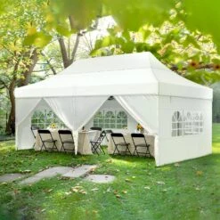 Phi Villa Pop Up Canopy Tent For Party Outdoor Gazebo With Wheeled Storage Bag