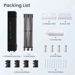 Phi Villa Pop Up Canopy Tent For Party Outdoor Gazebo With Wheeled Storage Bag -Phi Villa phi villa outdoor pop up canopy tent gazebo for party wedding gazebo tent with wheeled storage bag08