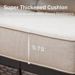 Phi Villa 4-Seater Outdoor Steel & Rattan Dark Color Sofa Set With Coffee Table 36 Phi Villa 4-Seater Outdoor Steel & Rattan Dark Color Sofa Set With Coffee Table -Phi Villa phi villa outdoor steel rattan beige sofa06