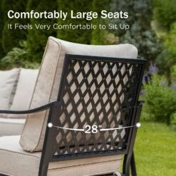 Phi Villa 4-Seater Outdoor Steel & Rattan Dark Color Sofa Set With Coffee Table 35 Phi Villa 4-Seater Outdoor Steel & Rattan Dark Color Sofa Set With Coffee Table -Phi Villa phi villa outdoor steel rattan beige sofa07