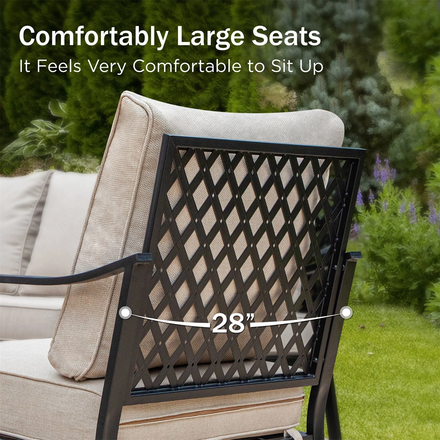 Phi Villa 4-Seater Outdoor Steel & Rattan Dark Color Sofa Set With Coffee Table 16 Phi Villa 4-Seater Outdoor Steel & Rattan Dark Color Sofa Set With Coffee Table - Image 14