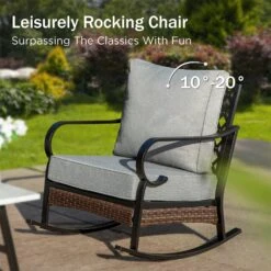 Phi Villa 5-Seater Outdoor Steel & Rattan Dark Color Sofa Set With Coffee Table 35 Phi Villa 5-Seater Outdoor Steel & Rattan Dark Color Sofa Set With Coffee Table -Phi Villa phi villa outdoor steel rattan dark gray sofa11 48c22e30 8413 47fb bb56 2198e7e852ab