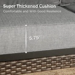 Phi Villa 5-Seater Outdoor Steel & Rattan Dark Color Sofa Set With Coffee Table 27 Phi Villa 5-Seater Outdoor Steel & Rattan Dark Color Sofa Set With Coffee Table -Phi Villa phi villa outdoor steel rattan dark gray sofa13 4db3b2c2 dc7c 42cf 9800 dd2f6f2d58fe